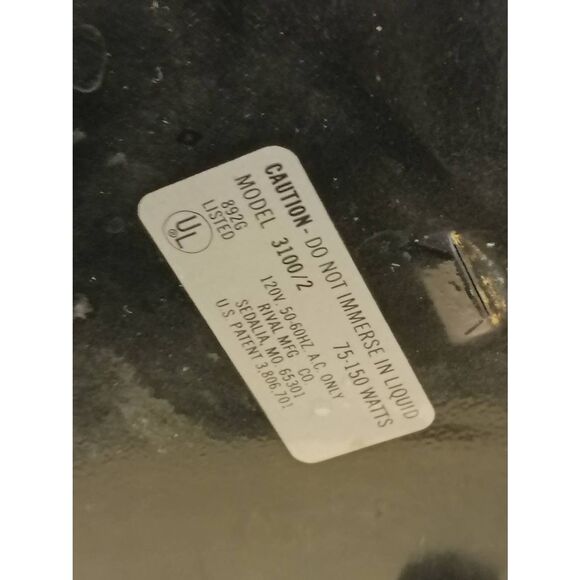 Vintage rival crock pot Orange with graphics. Tested and works - Picture 12 of 12